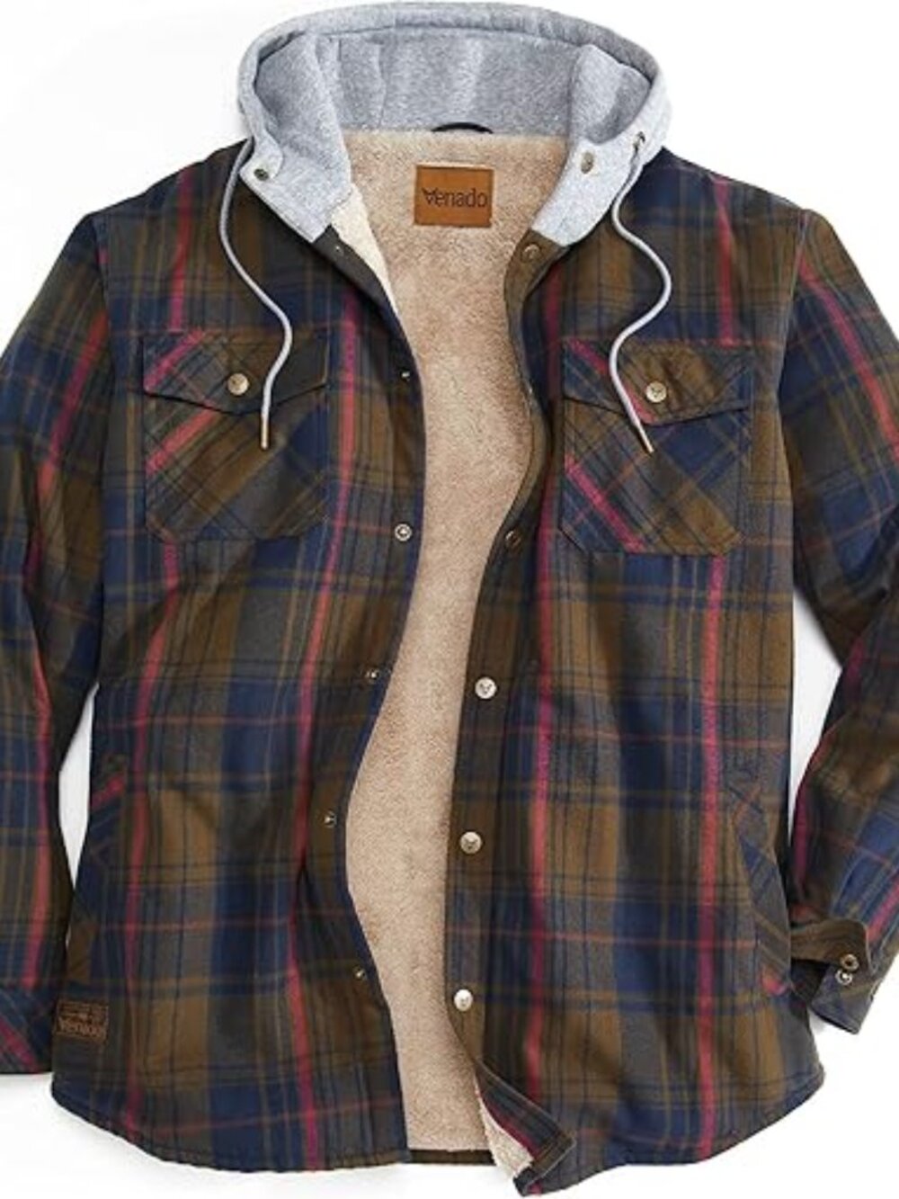 Northwoods Berber Lined Hooded Shirt Jacket - Pine | 2XL